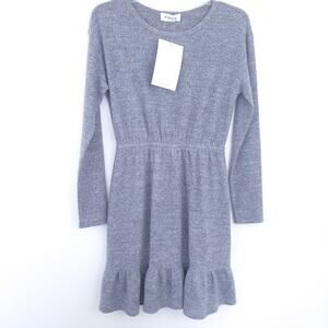 New Gilli Sweater Dress Gray, Pockets, Long Sleeve Neutral, Comfy Casual